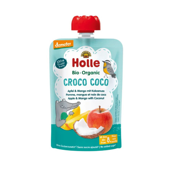 Pouch Pure of apple, coconut and mango 100gr Holle ECO