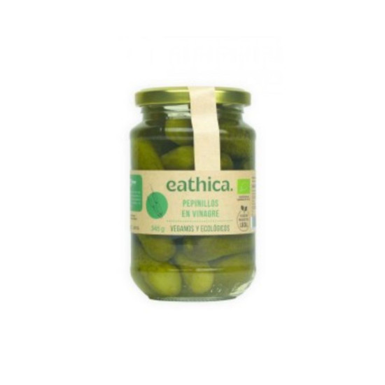 Cucumbers with vinegar 345g Eathica ECO