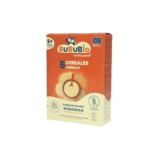 Papilla 5 cereales Sin Gluten 200g BuBuBio Eco