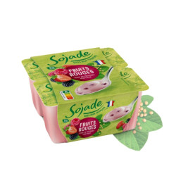 Iog de Soja amb Fruits Vermells 4x100g Sojade ECO