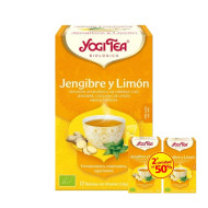 2 sachets de YogiTea Infusion Gingembre et Citron ECO ECO (2 sachets et 50 %)
