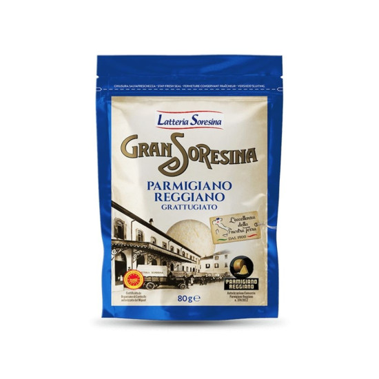 Grated Parmigiano Reggiano 80gr Gran Soresine