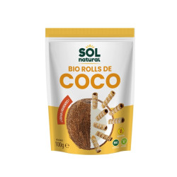 Rollos de Coco Crujientes 100g Sol Natural Ecológico