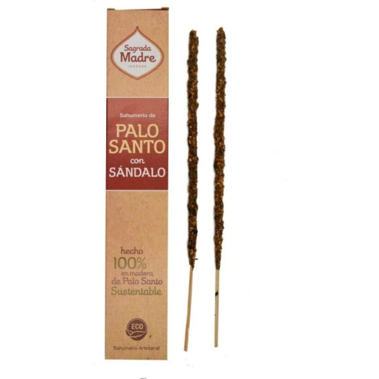 Palo Santo Sandalwood 8 sticks Sagrada Madre ECO
