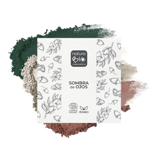 Sombra ojos 4 colores 02 Verde Asturias 4x1,6g NaturaBio ECO