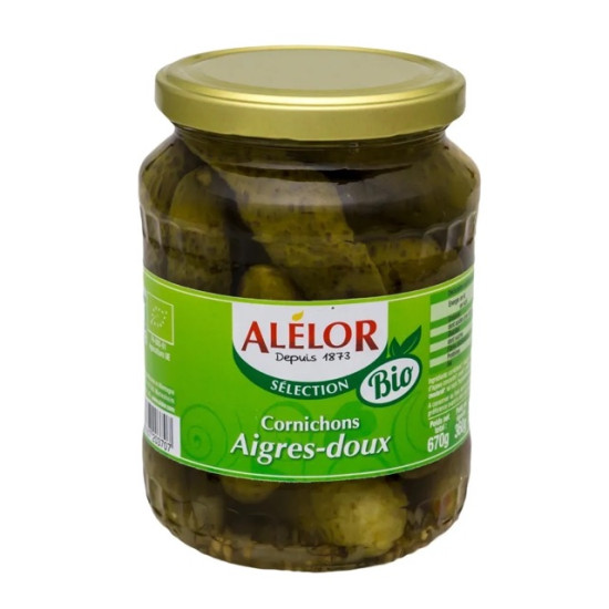 Pepino Agridulce 360gr Alélor ECO