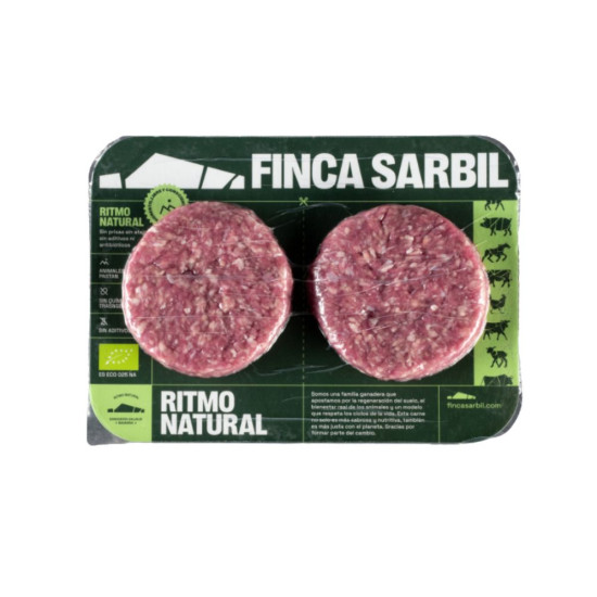 Hamburguesa Gourmet Ternera 2x120gr Finca Sarbil ECO