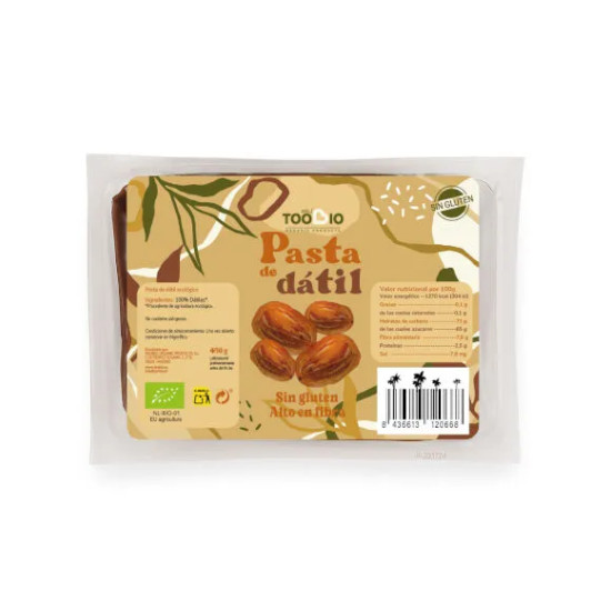 Pasta de dátil 450gr TooBio Ecológica
