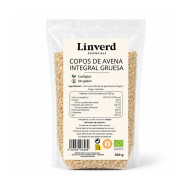 Gluten Free Coarse Whole Oat Flakes 500g Linverd ECO