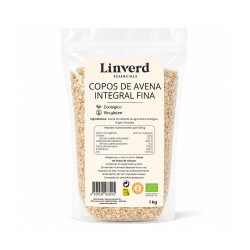 Copos de Avena Integral Fina Sin Gluten 1 Kg Linverd ECO