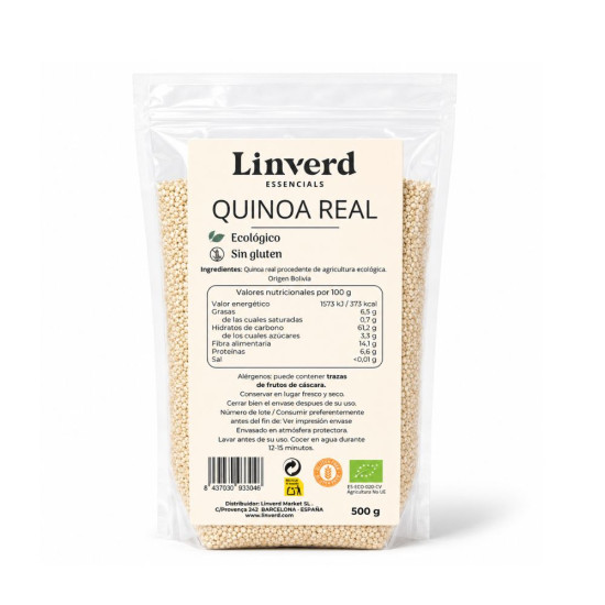 Quinoa Real White Gluten Free 500g Linverd ECO