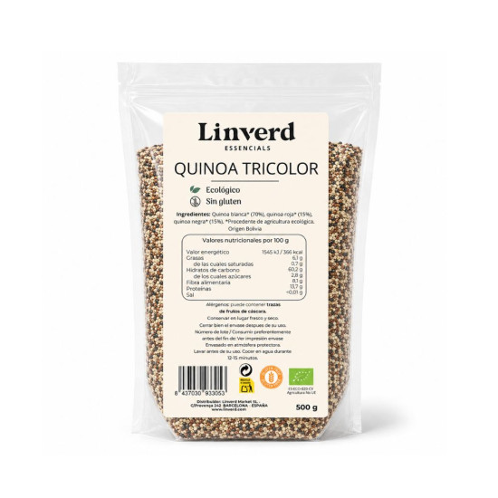 Quinoa Tricolor Without Gluten 500g Linverd ECO