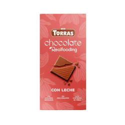 Milk chocolate 42% gluten-free 100gr Torras Realfooding