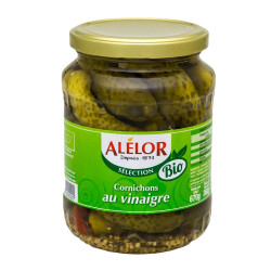 Pepino con Vinagre 360gr Alélor ECO