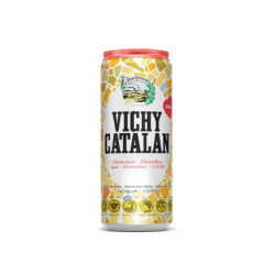 Agua Vichy lata de agua con gas 33cl