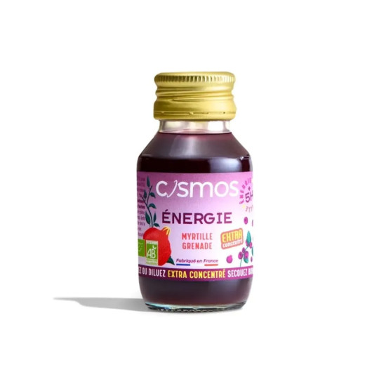 Shot Extra Energy Concentrado de Arándano y granada 52ml Cosmos ECO