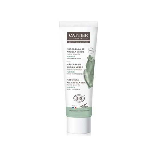 Mascarilla de arcilla verde ecológica 100 ml Cattier