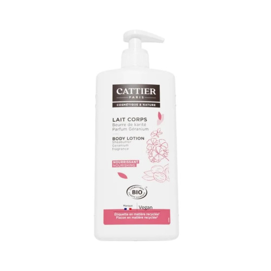 Karite and Geranium Nourishing Body Milk 500ml Cattier ECO