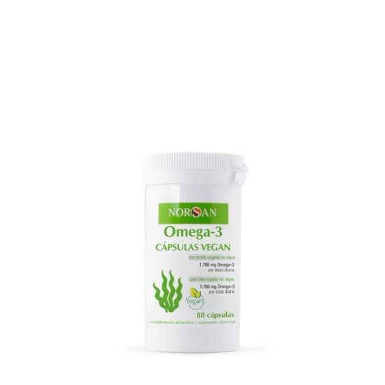 Omega 3 Vegano 80 Cápsulas Norsan - Ácidos grasos