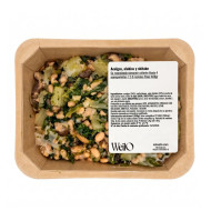 Swiss chard, beans and shiitake, ready-made dish 400gr Weilo