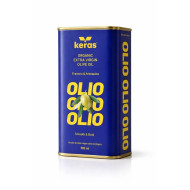 Huile biologique Frantoio & Arbequina EVOO 500 ml Keras Can