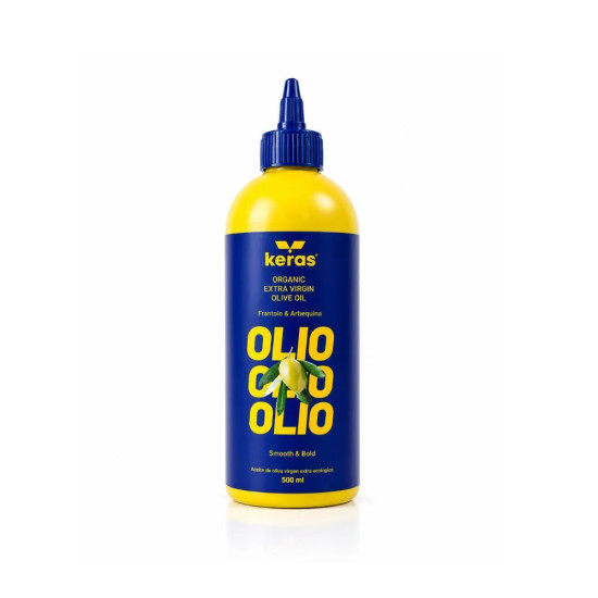 Huile Bio EVOO Frantoio & Arbequina Cheff Bouteille 500ml Keras - Huiles et vinaigres