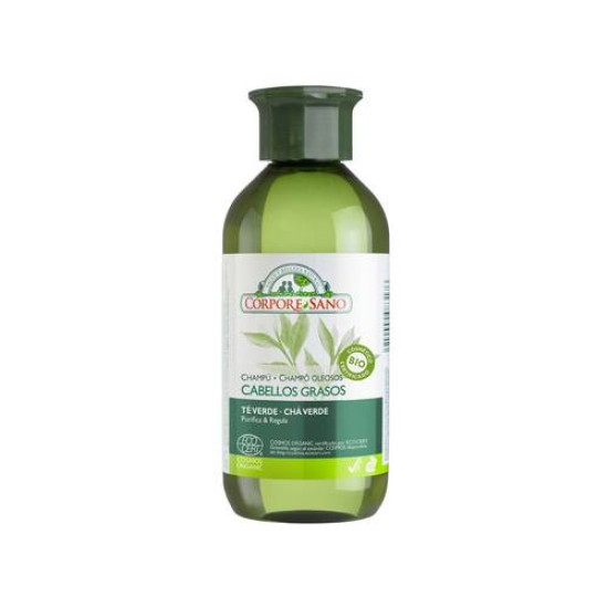 Champú cabellos grasos té verde ecológico 300 ml Corpore Sano