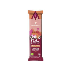 Barrita energética de avena y dátiles naranja y remolacha Ecológica 50 g Moonvalley
