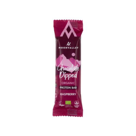 Barrita Proteica Chocolate y Frambuesa Ecológica 50 g Moonvalley
