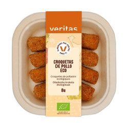 Croquetas de pollo Ecológicas, plato preparado 8 unidades 225gr Veritas