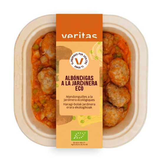 Albóndigas a la jardinera Ecológicas, plato preparado 275gr Veritas