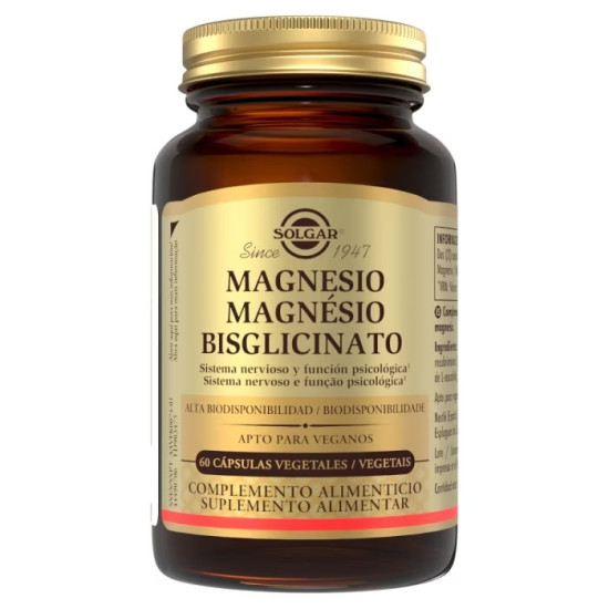 Bisglicinat de Magnesi 60 càpsules Solgar