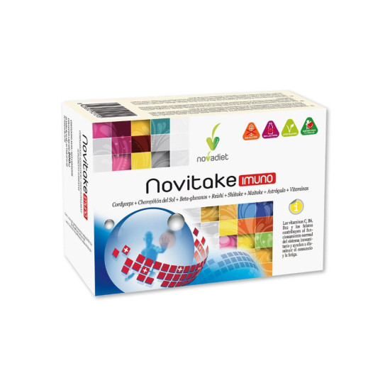 Novitake Imuno Mushrooms, Beta-glucans and Vitamins 20 vials Nova Diet