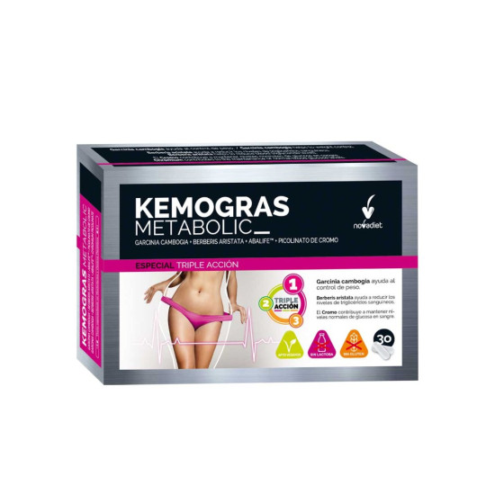 Kemogras Metabolic Garcinia, Berberina i Crom 30 càpsules vegetals Nova Diet