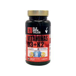 Vitamina D3 2000 UI + K2 Elementales 60 cápsulas blandas Nova Diet