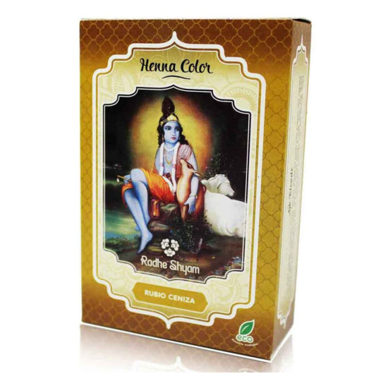 Henna Rubio Ceniza Tinte Vegetal en Polvo 100 g Radhe Shyam
