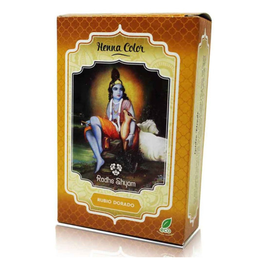 Henné Blond Doré Coloration Végétale en Poudre 100 g Radhe Shyam