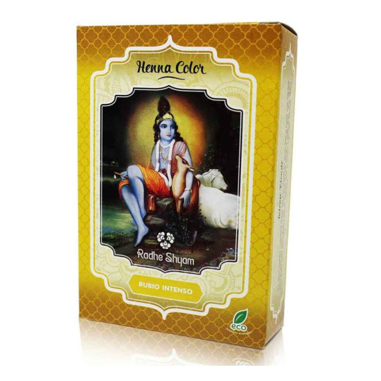 Henné Blond Intense Coloration Végétale en Poudre 100 g Radhe Shyam