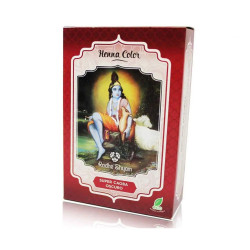 Henna Super Caoba Oscuro Tinte Vegetal en Polvo 100 g Radhe Shyam