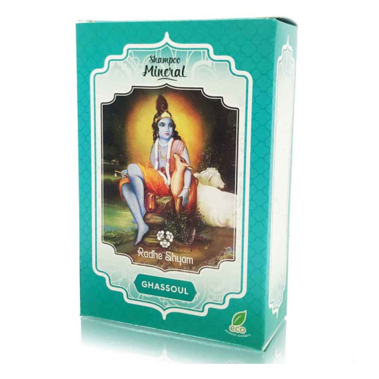 Gassoul Champú Mineral Natural Arcilla de Marruecos 100 g Radhe Shyam