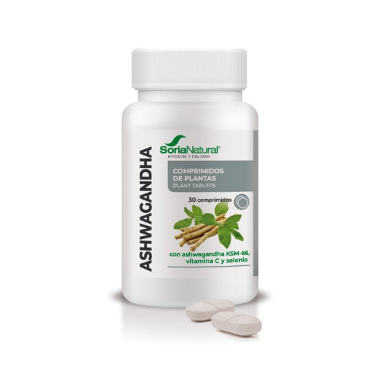 Ashwagandha KSM-66 con Vitamina C y Selenio 30 comprimidos Soria Natural