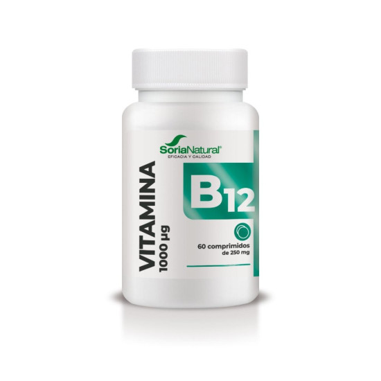 Vitamine B12 1000 µg Libération Prolongée 60 comprimés Soria Natural