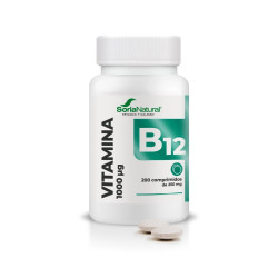 Vitamina B12 1000 µg Alliberament Sostingut 200 comprimits Soria Natural