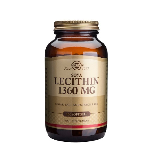 Lecitina de Soja 1360 mg 100 perles Solgar
