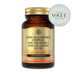 Àcid Hialurònic Complex amb Col·lagen 120 mg 30 comprimits Solgar