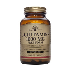 L-Glutamina 1000 mg forma libre 60 comprimidos Solgar