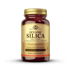 Sílice Oceánico 25 mg de alga roja 50 cápsulas vegetales Solgar