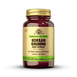 Korean Red Ginseng Panax ginseng Root Extract 60 vegetable capsules Solgar