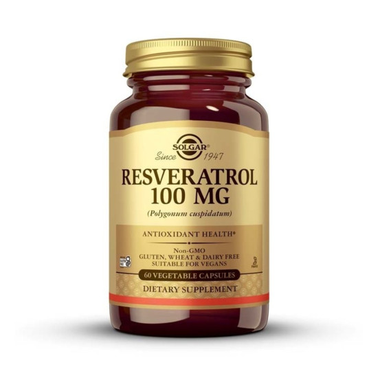 Resveratrol 100 mg de Polygonum Cuspidatum 60 cápsulas vegetales Solgar