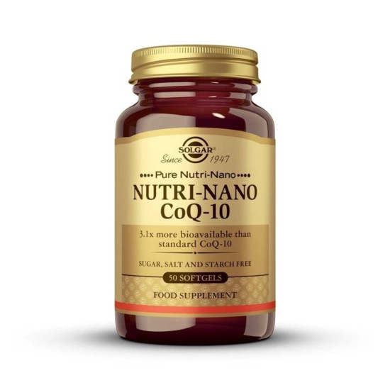 Nutri-Nano Coenzyme Q10 Haute Absorption 50 capsules molles Solgar